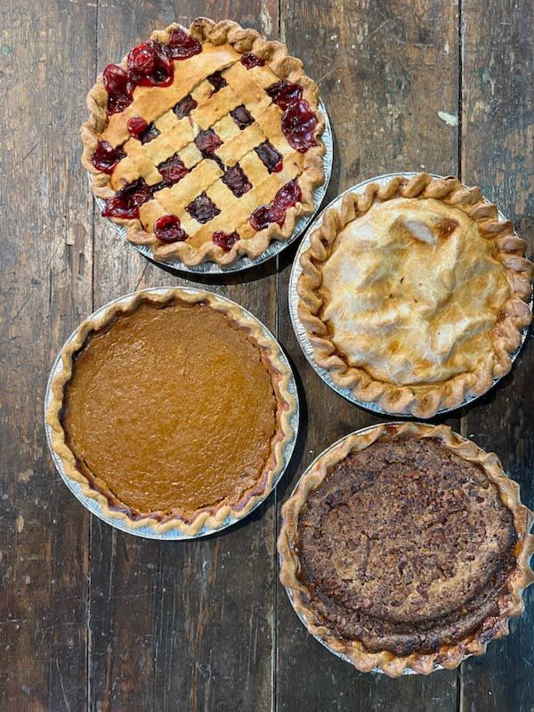 Fruit and pecan and pumpkin pies from Allen Brothers Farms