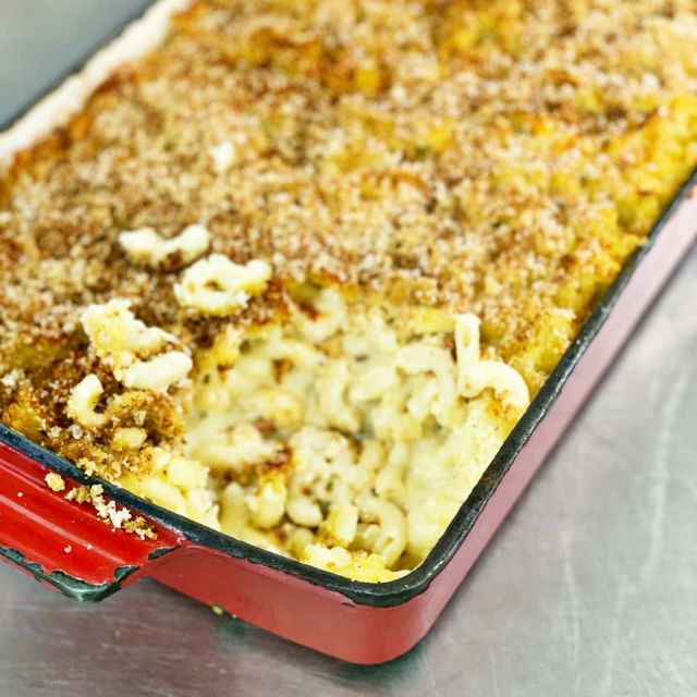 home made mac-and-cheese in our deli
