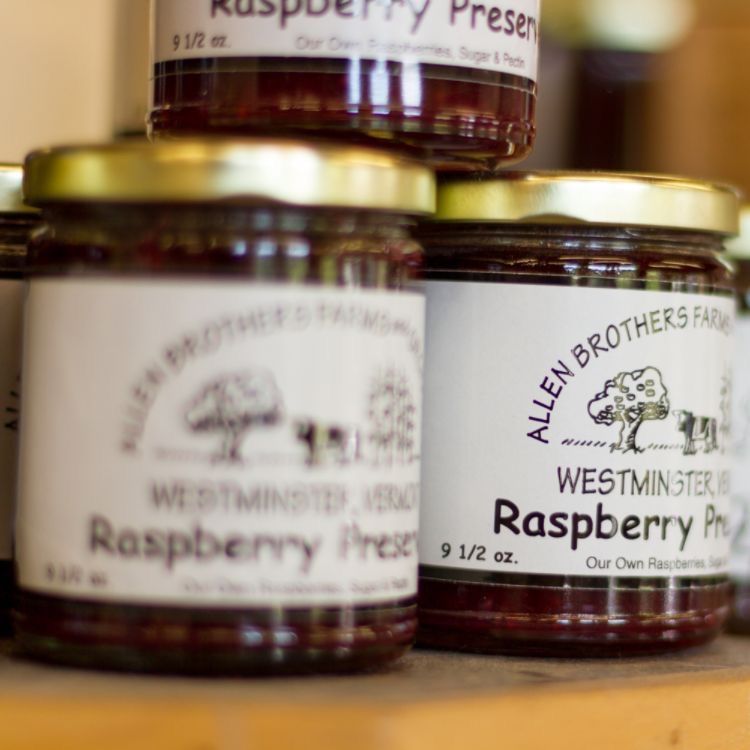 Jars of preserves for sale in our store